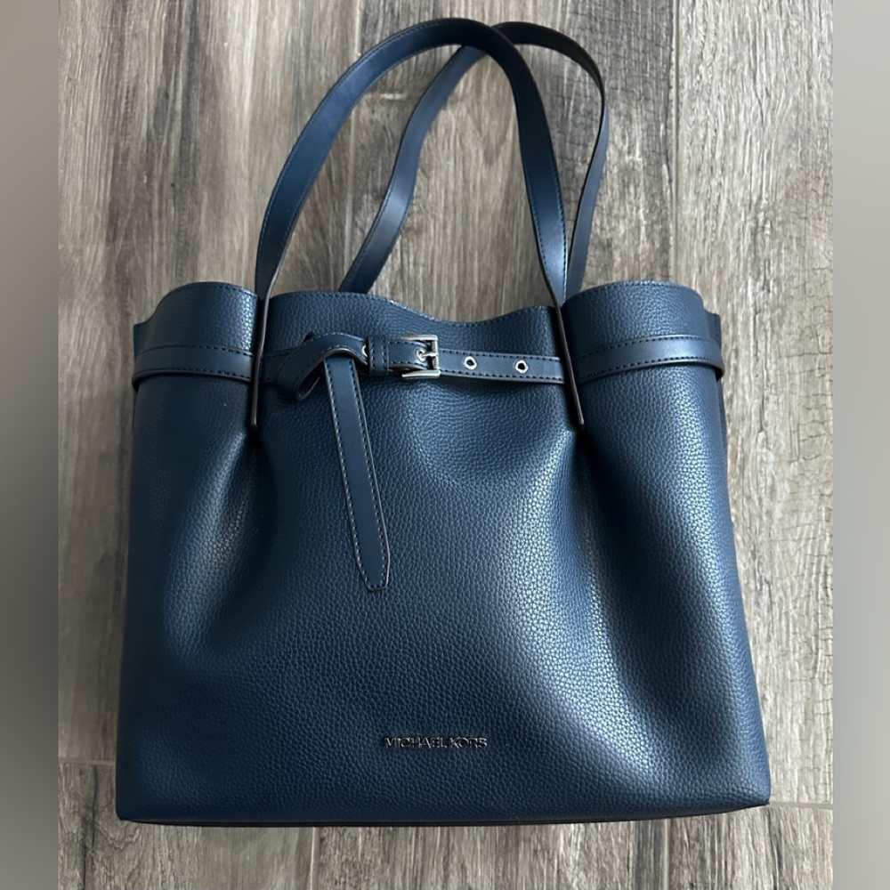 Michael Kors Navy Blue Tote Bag